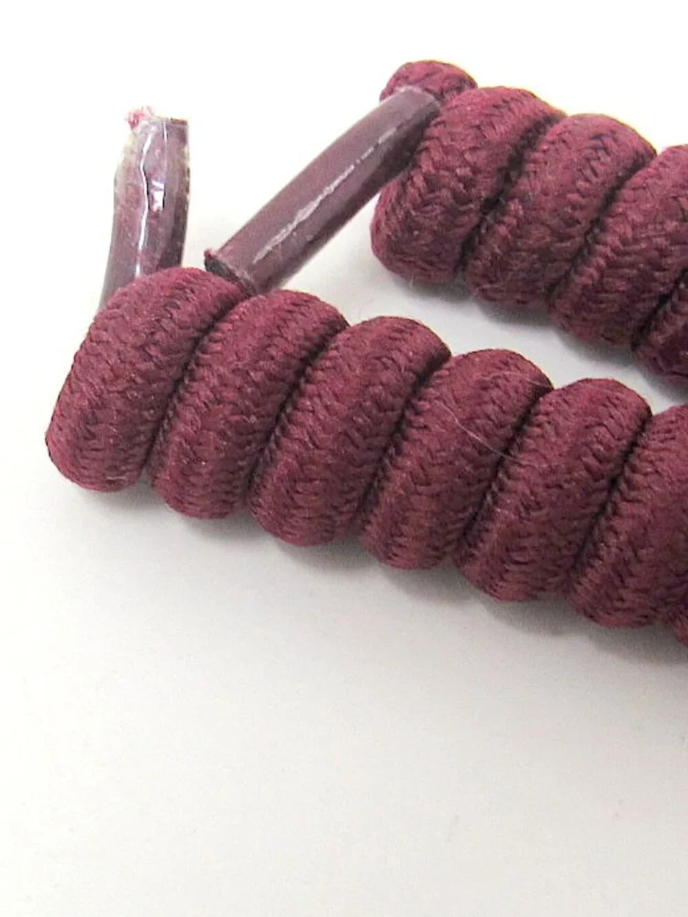 2 Maroon No Tie Spiral Laces Shoes Curly 6 to 28 inches No Headache Sun Visor